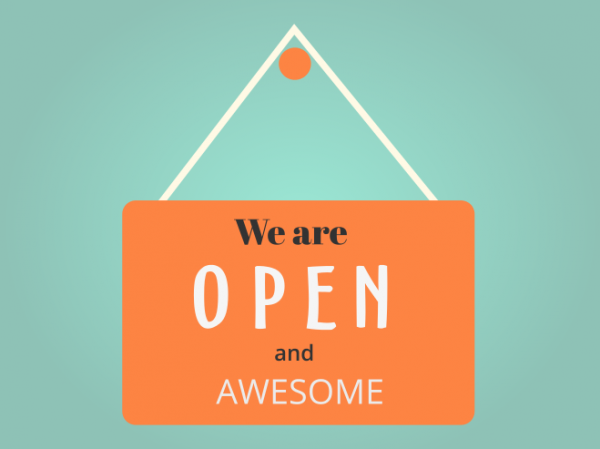 We are OPEN!